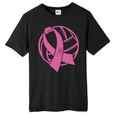 Breast Cancer Awareness Volleyball Team Supporter Tall Fusion ChromaSoft Performance T-Shirt