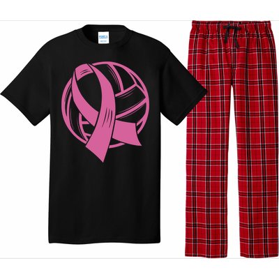 Breast Cancer Awareness Volleyball Team Supporter Pajama Set