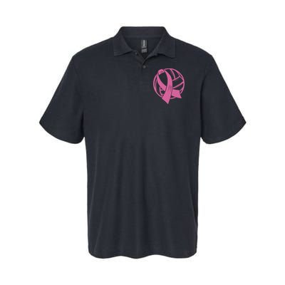 Breast Cancer Awareness Volleyball Team Supporter Softstyle Adult Sport Polo