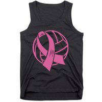 Breast Cancer Awareness Volleyball Team Supporter Tank Top