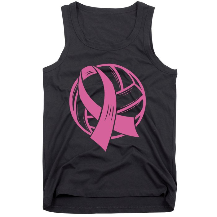 Breast Cancer Awareness Volleyball Team Supporter Tank Top