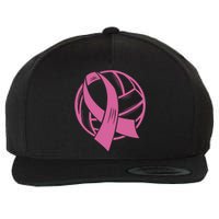 Breast Cancer Awareness Volleyball Team Supporter Wool Snapback Cap