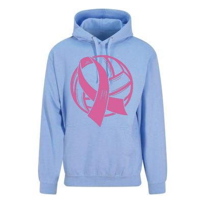 Breast Cancer Awareness Volleyball Team Supporter Unisex Surf Hoodie