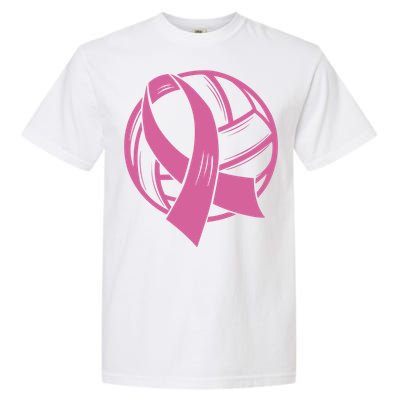 Breast Cancer Awareness Volleyball Team Supporter Garment-Dyed Heavyweight T-Shirt