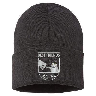 Bff Cat Awesome Cat Sustainable Knit Beanie