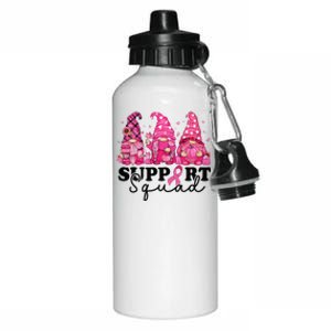 Breast Cancer Awareness For Gnomes Support Squad Aluminum Water Bottle 