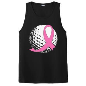 Breast Cancer Awareness Golf Ball Pink Ribbon PosiCharge Competitor Tank