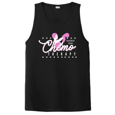 Breast Cancer Awareness Tougher Than Chemotherapy Meaningful Gift PosiCharge Competitor Tank