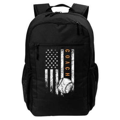 Baseball Coach American Flag Baseball Trainer Coaching Backpack