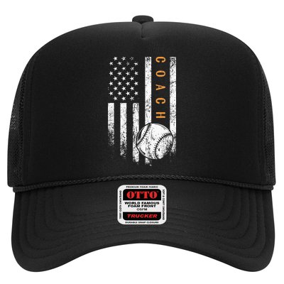 Baseball Coach American Flag Baseball Trainer Coaching Hat