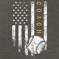 Baseball Coach American Flag Baseball Trainer Coaching Cotton Canvas Backpack