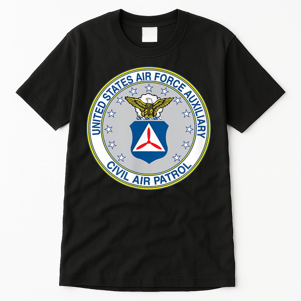 Best Civil Air Patrol Circle Air Force Auxiliary USAF Tall T-Shirt