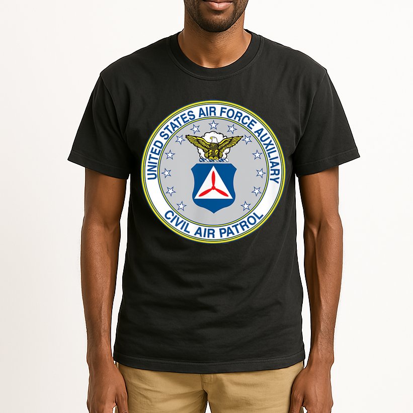 Best Civil Air Patrol Circle Air Force Auxiliary USAF Tall T-Shirt