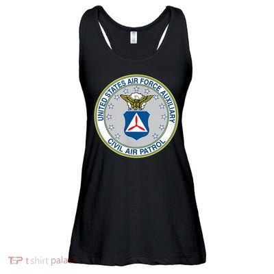 Best Civil Air Patrol Circle Air Force Auxiliary USAF Ladies Essential Flowy Tank