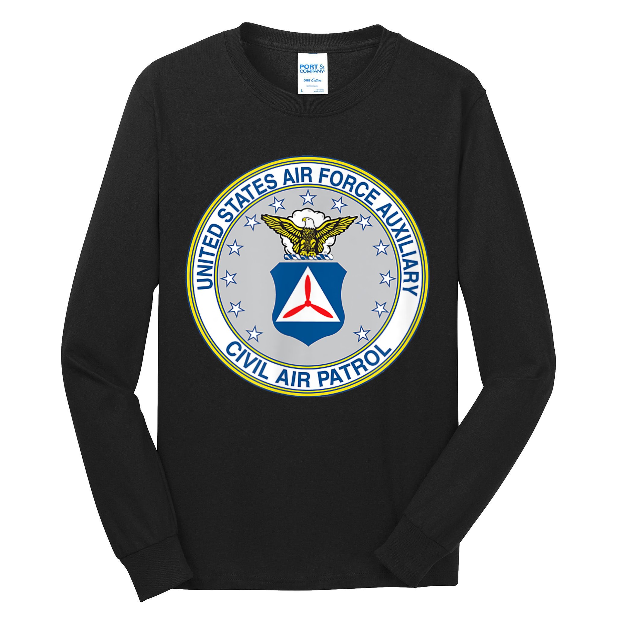 Best Civil Air Patrol Circle Air Force Auxiliary USAF Tall Long Sleeve T-Shirt