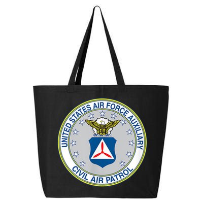 Best Civil Air Patrol Circle Air Force Auxiliary USAF 25L Jumbo Tote