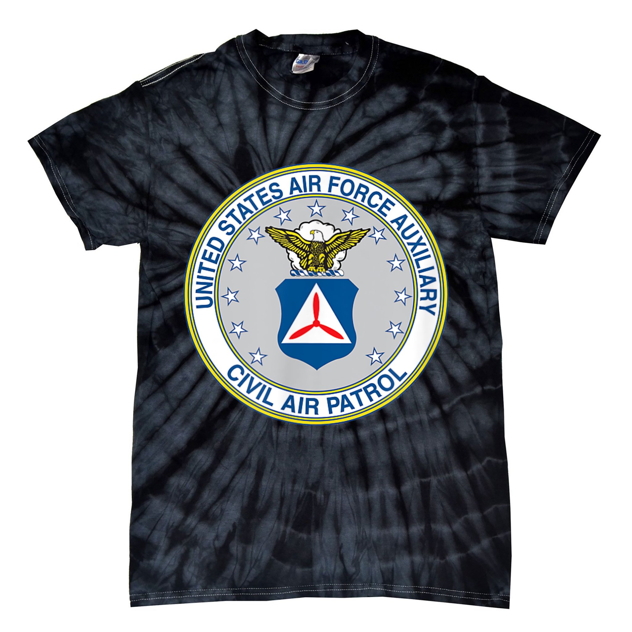 Best Civil Air Patrol Circle Air Force Auxiliary USAF Tie-Dye T-Shirt