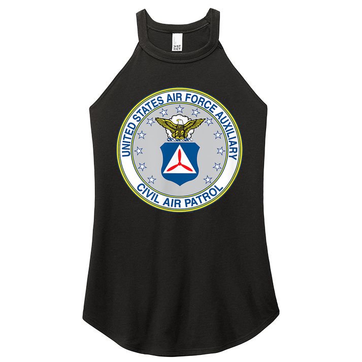 Best Civil Air Patrol Circle Air Force Auxiliary USAF Women's Perfect Tri Rocker Tank