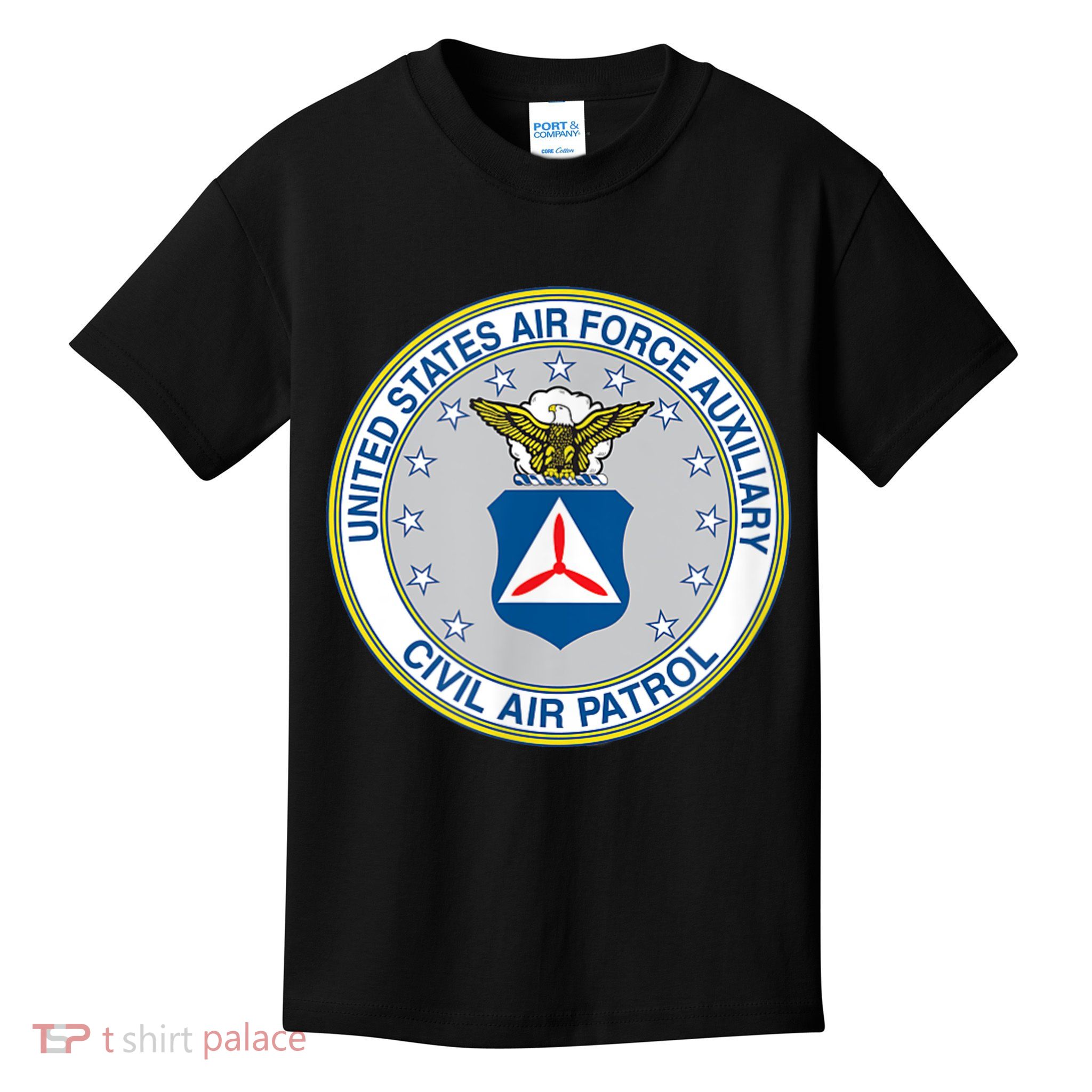Best Civil Air Patrol Circle Air Force Auxiliary USAF Kids T-Shirt
