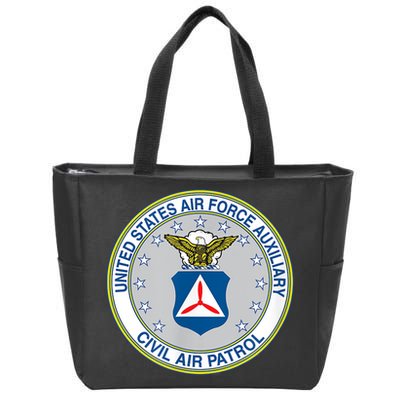 Best Civil Air Patrol Circle Air Force Auxiliary USAF Zip Tote Bag