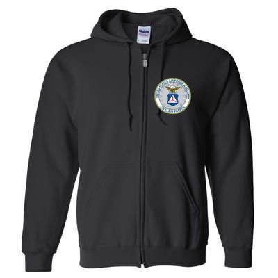 Best Civil Air Patrol Circle Air Force Auxiliary USAF Full Zip Hoodie
