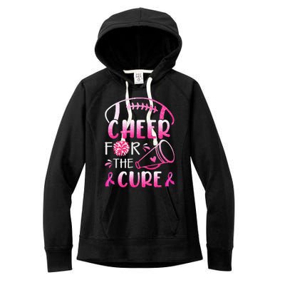 Breast Cancer Awareness Cheer For The Cure Women's Fleece Hoodie