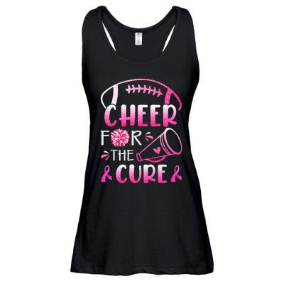 Breast Cancer Awareness Cheer For The Cure Ladies Essential Flowy Tank