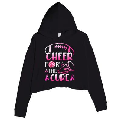 Breast Cancer Awareness Cheer For The Cure Crop Fleece Hoodie