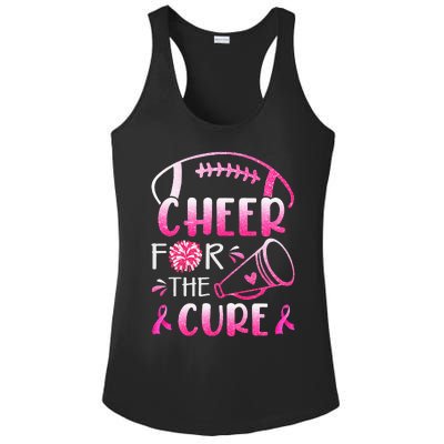 Breast Cancer Awareness Cheer For The Cure Ladies PosiCharge Competitor Racerback Tank