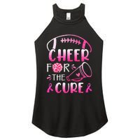 Breast Cancer Awareness Cheer For The Cure Women's Perfect Tri Rocker Tank