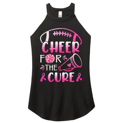 Breast Cancer Awareness Cheer For The Cure Women's Perfect Tri Rocker Tank