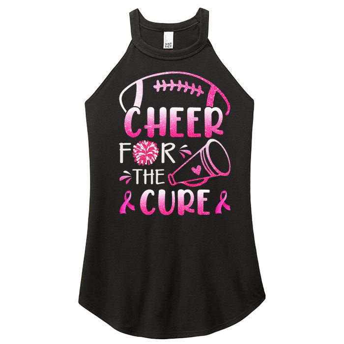 Breast Cancer Awareness Cheer For The Cure Women's Perfect Tri Rocker Tank