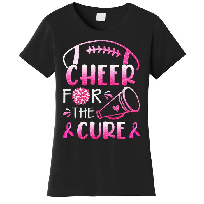 Breast Cancer Awareness Cheer For The Cure Women's T-Shirt