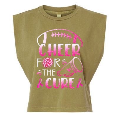 Breast Cancer Awareness Cheer For The Cure Garment-Dyed Women's Muscle Tee