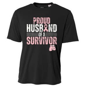 Breast Cancer Awareness Support for Proud Spouses Cooling Performance Crew T-Shirt