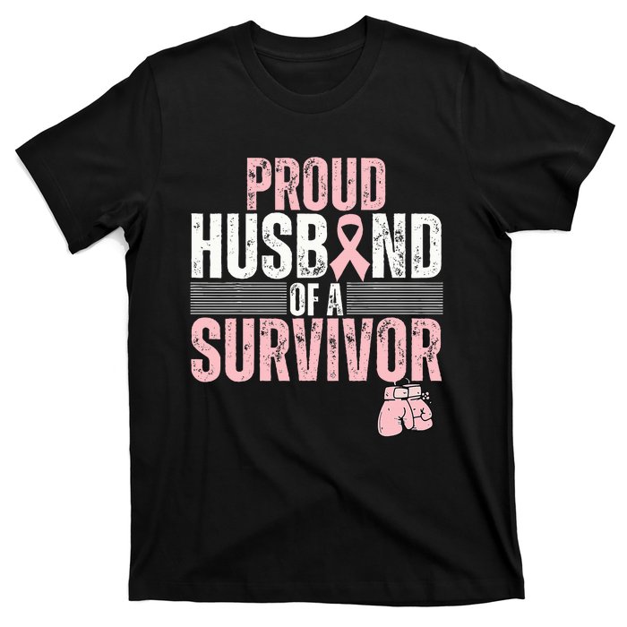 Breast Cancer Awareness Support for Proud Spouses T-Shirt