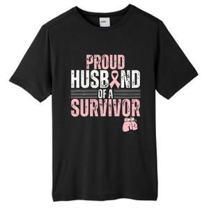 Breast Cancer Awareness Support for Proud Spouses Tall Fusion ChromaSoft Performance T-Shirt