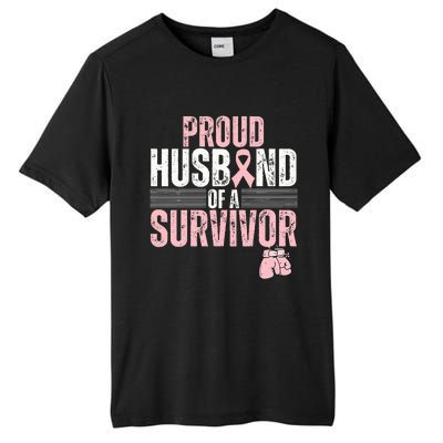 Breast Cancer Awareness Support for Proud Spouses Tall Fusion ChromaSoft Performance T-Shirt