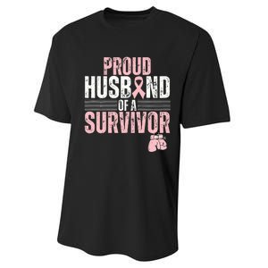 Breast Cancer Awareness Support for Proud Spouses Performance Sprint T-Shirt