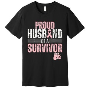 Breast Cancer Awareness Support for Proud Spouses Premium T-Shirt