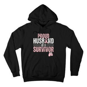 Breast Cancer Awareness Support for Proud Spouses Tall Hoodie