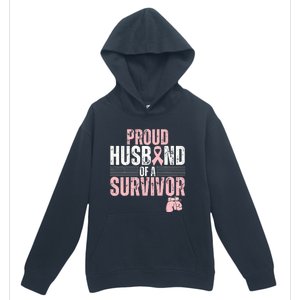 Breast Cancer Awareness Support for Proud Spouses Urban Pullover Hoodie