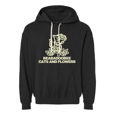 Beabadoobee Cats And Flowers Garment-Dyed Fleece Hoodie