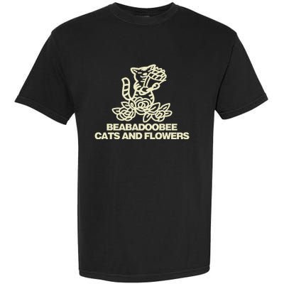 Beabadoobee Cats And Flowers Garment-Dyed Heavyweight T-Shirt