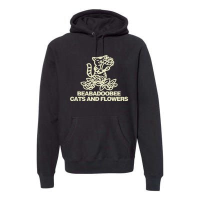 Beabadoobee Cats And Flowers Premium Hoodie