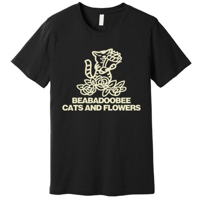 Beabadoobee Cats And Flowers Premium T-Shirt