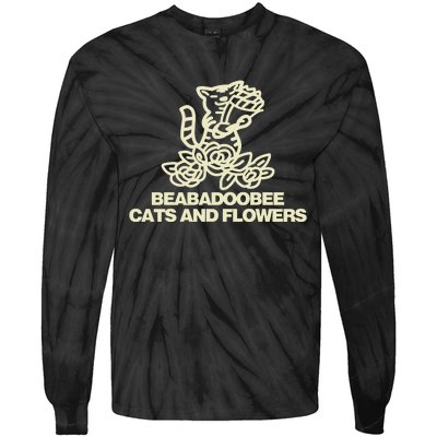 Beabadoobee Cats And Flowers Tie-Dye Long Sleeve Shirt