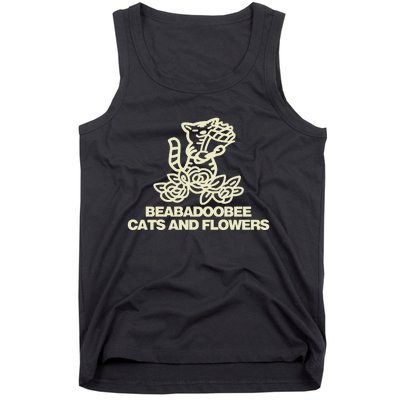 Beabadoobee Cats And Flowers Tank Top