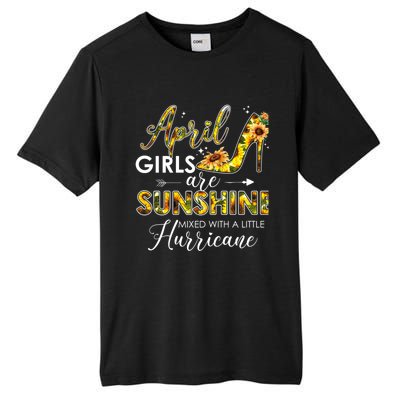 Bday Classic April Girls Are Sunshine Mixed With Hurricane Meaningful Gift Tall Fusion ChromaSoft Performance T-Shirt