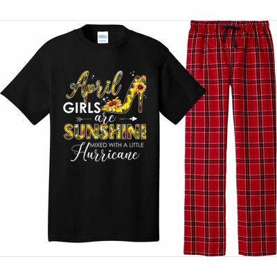 Bday Classic April Girls Are Sunshine Mixed With Hurricane Meaningful Gift Pajama Set